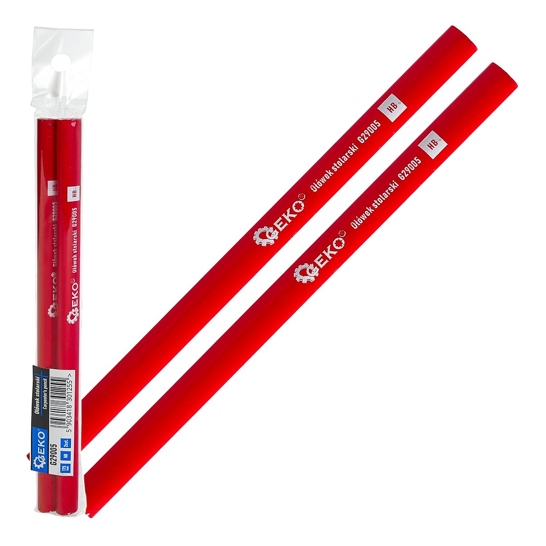 Carpenter's pencil 175 mm HB, 2 pcs.