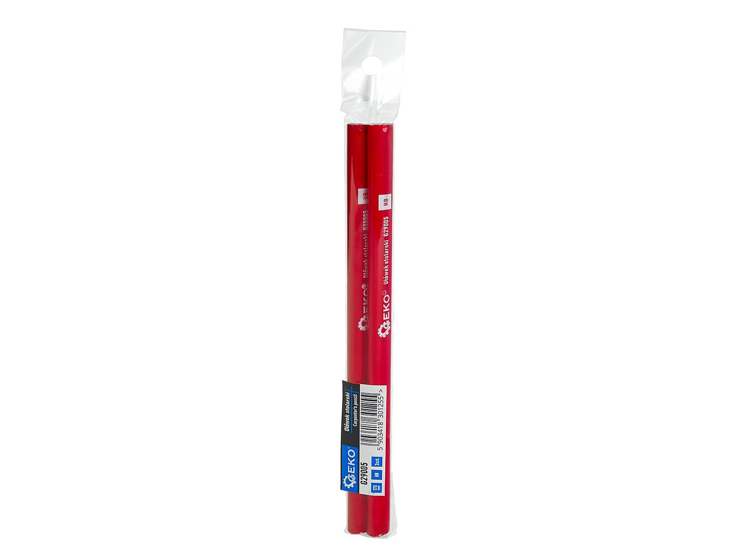 Carpenter's pencil 175 mm HB, 2 pcs.