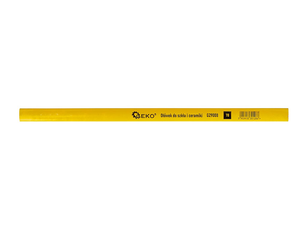 Glass and ceramic pencil, 240 mm, 7B, 100 pcs – display box