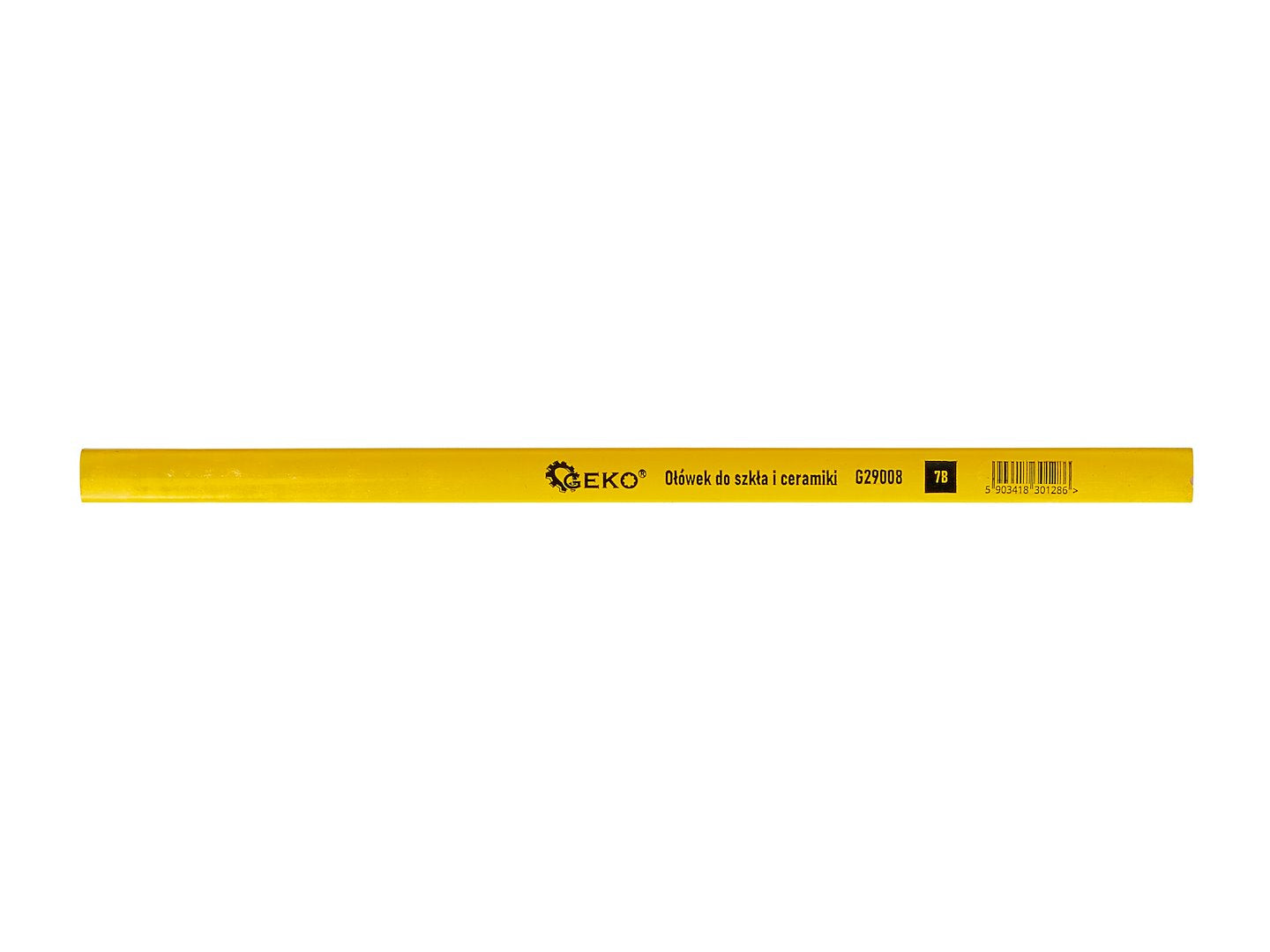 Glass and ceramic pencil, 240 mm, 7B, 100 pcs – display box