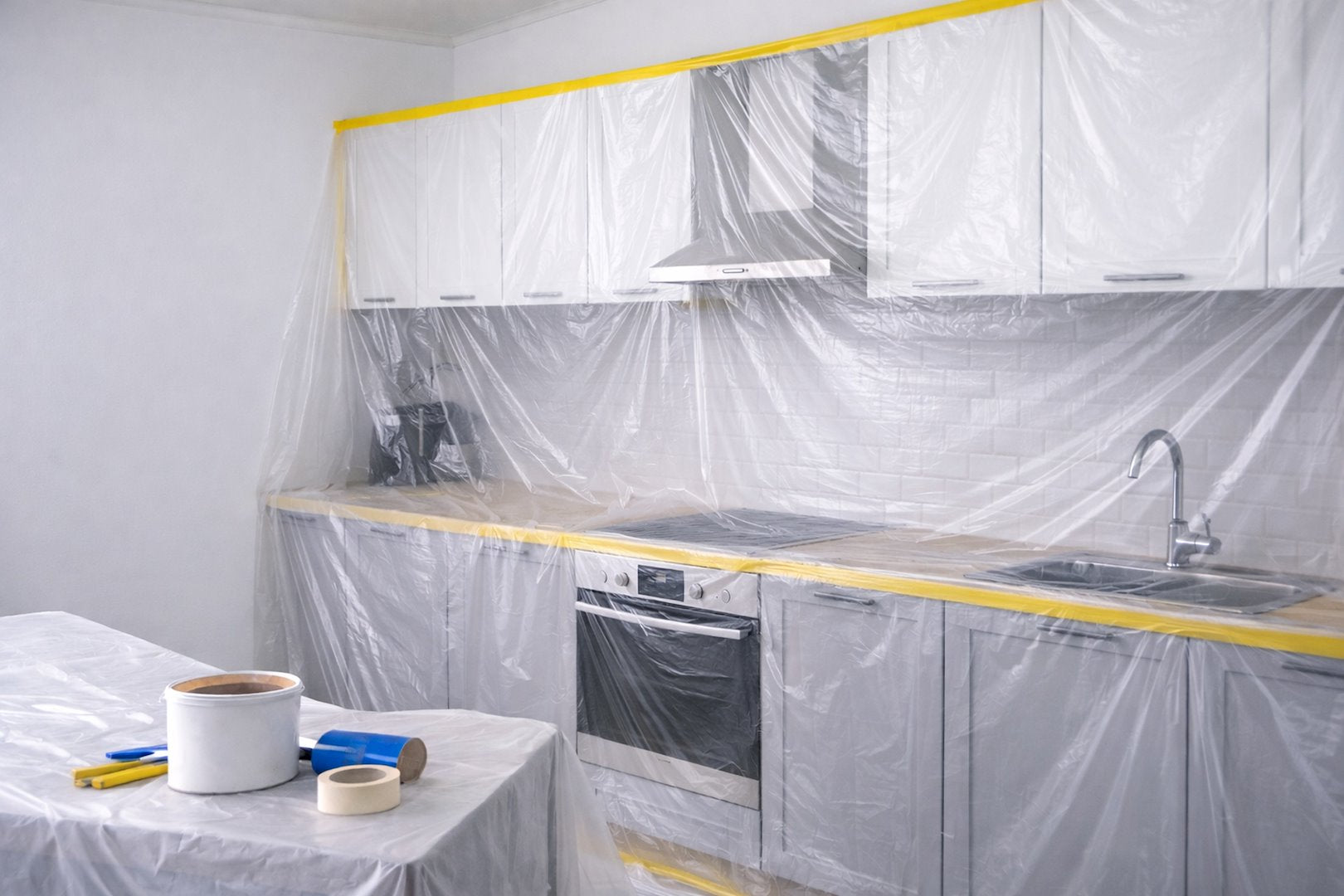Painter's masking film with washi tape, 110 cm × 20 m / 16 mm