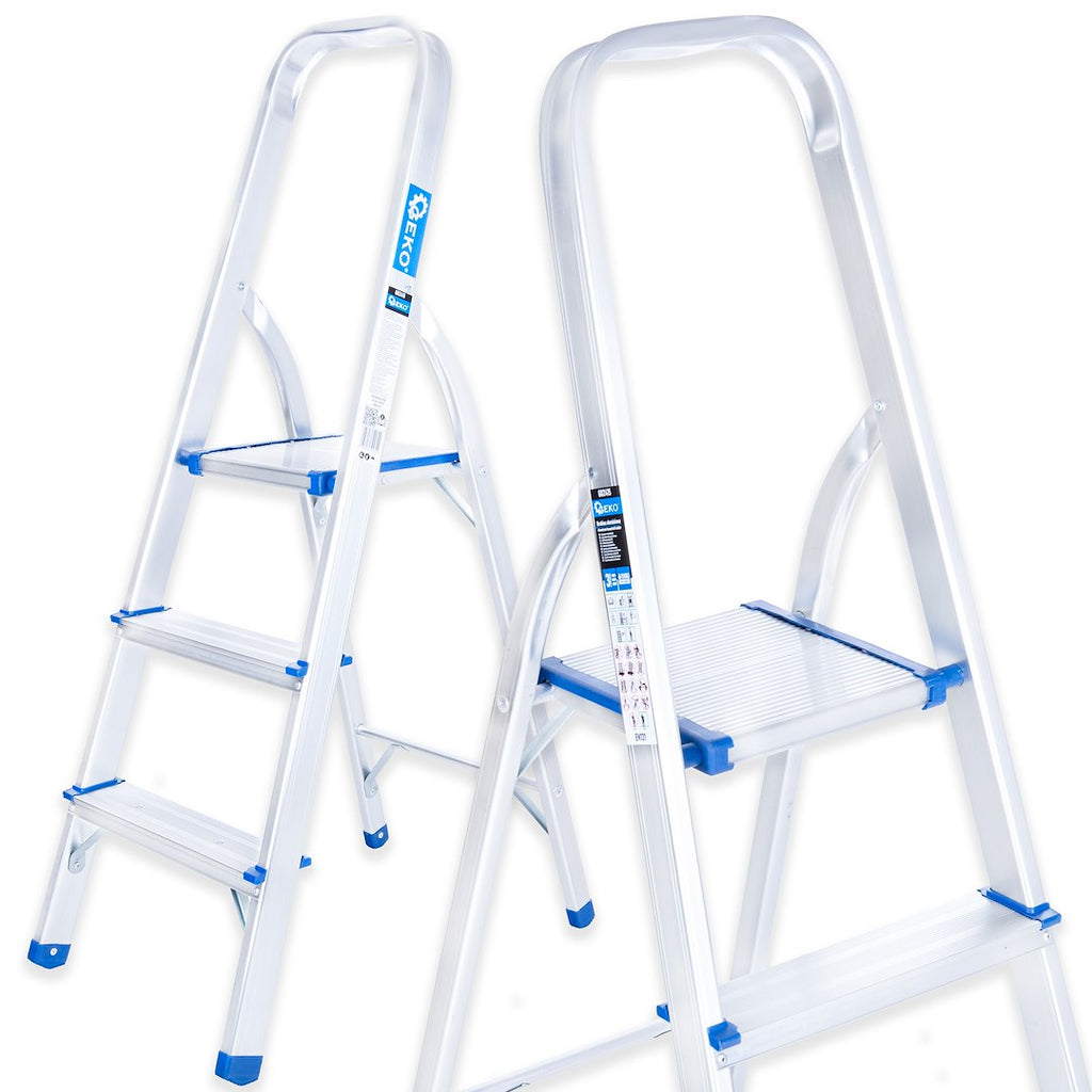 Aluminum 3-step household ladder 150 kg