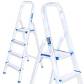 Aluminum 4-step household ladder, 150 kg