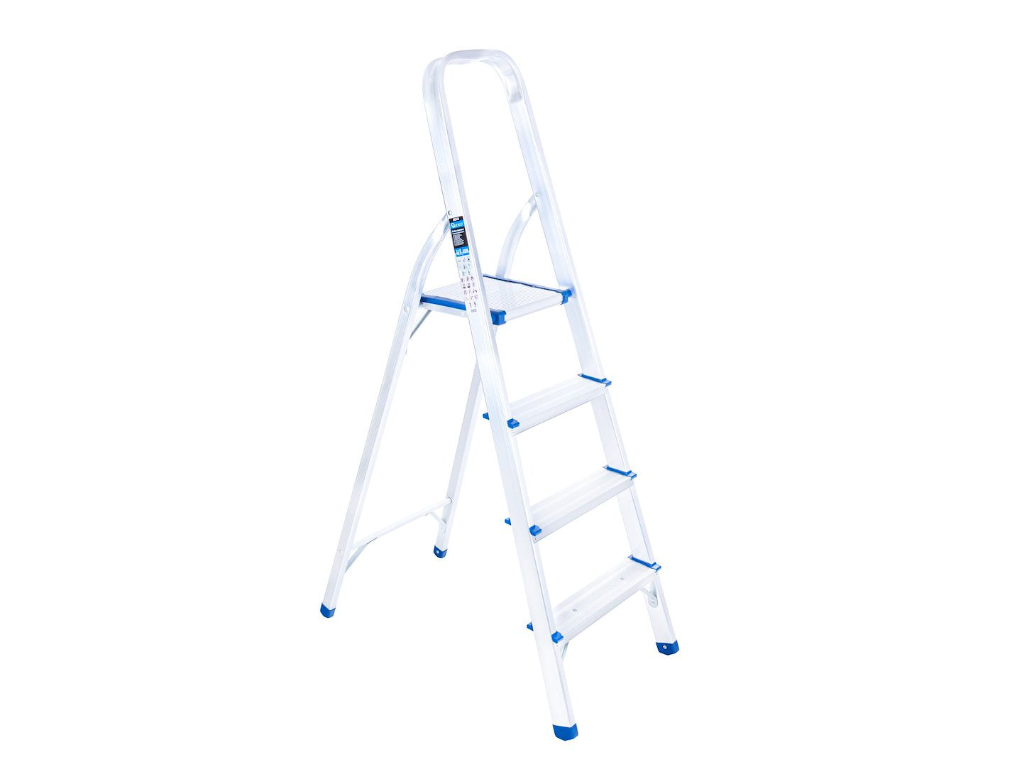Aluminum 4-step household ladder, 150 kg