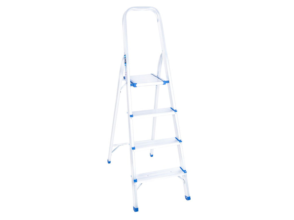 Aluminum 4-step household ladder, 150 kg