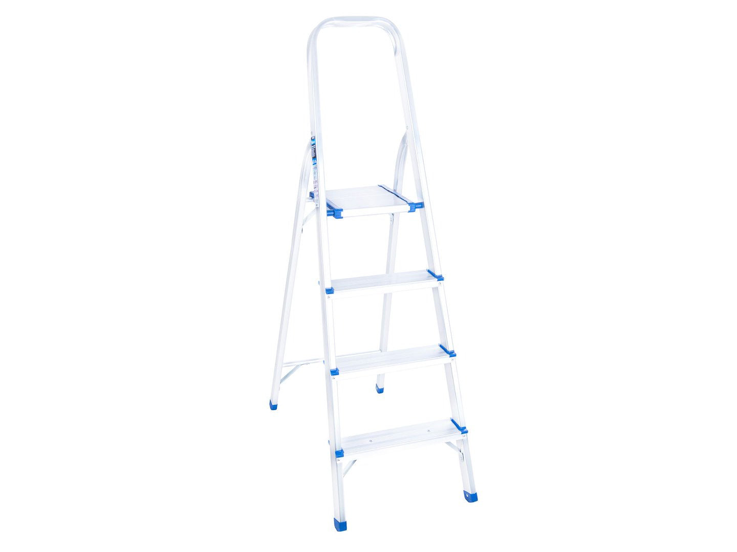 Aluminum 4-step household ladder, 150 kg