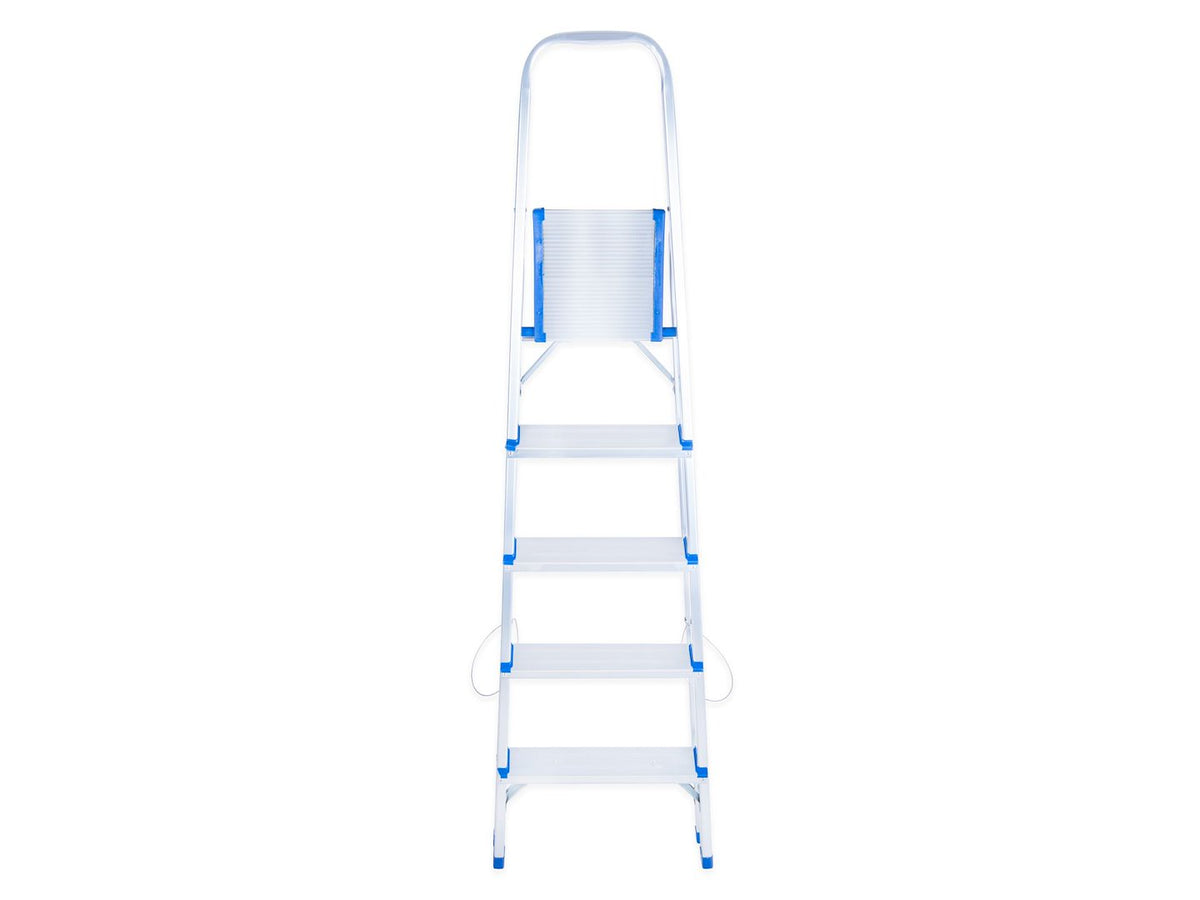 Aluminum 5-step household ladder, 150 kg