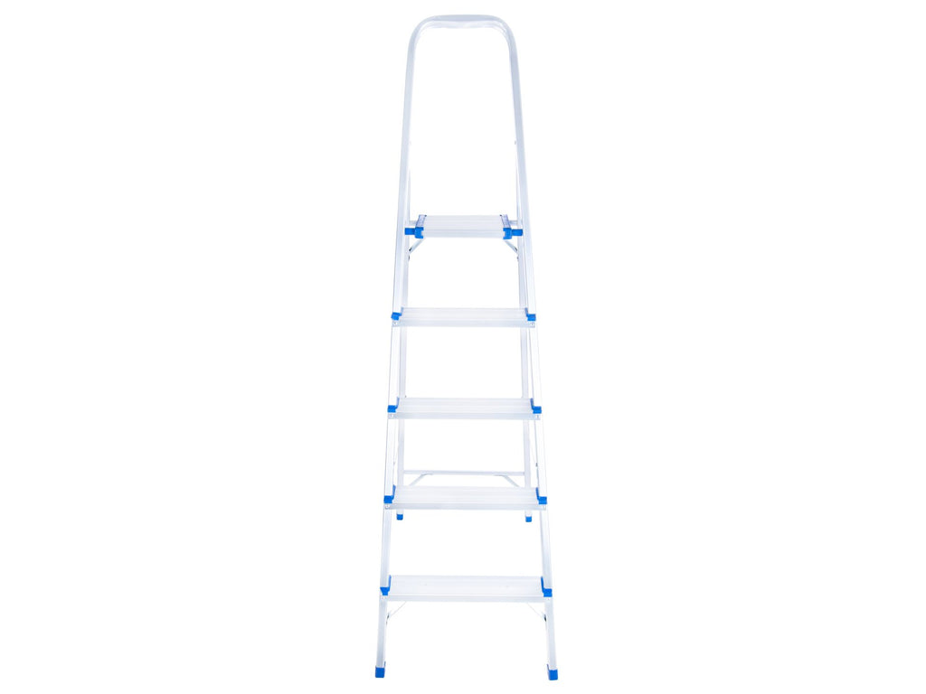 Aluminum 5-step household ladder, 150 kg