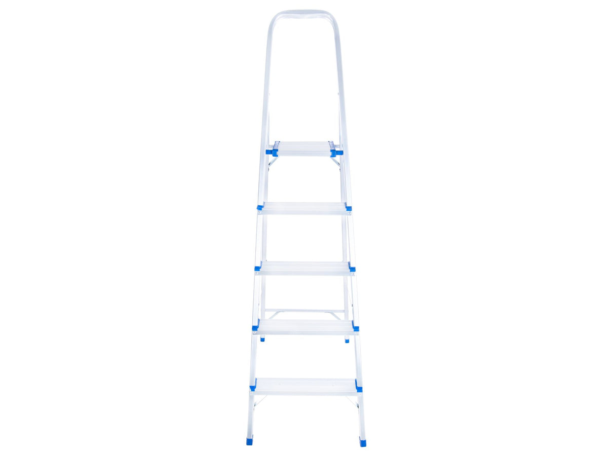 Aluminum 5-step household ladder, 150 kg