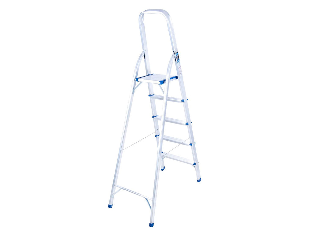 Aluminum 5-step household ladder, 150 kg