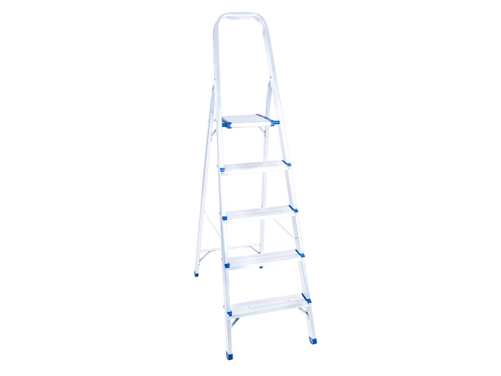 Aluminum 5-step household ladder, 150 kg