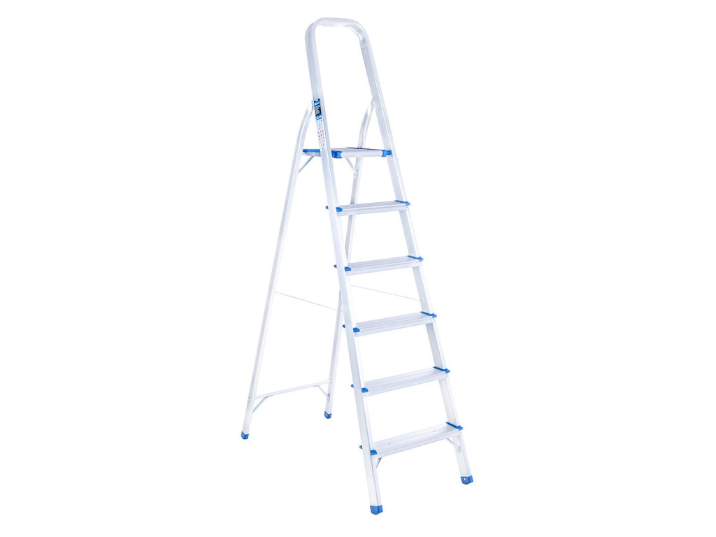 Aluminum 6-step household ladder 150 kg