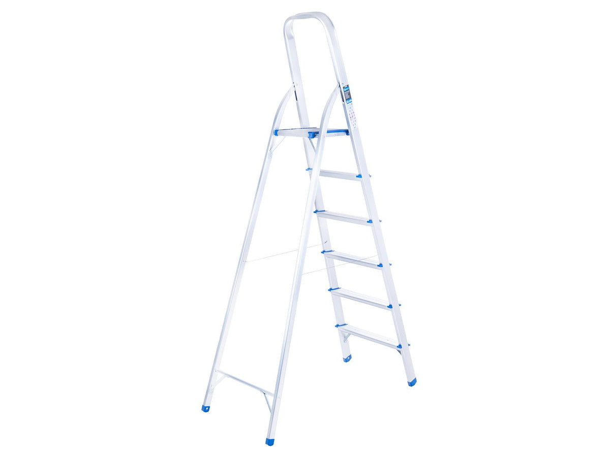 Aluminum 6-step household ladder 150 kg