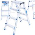 Aluminum 4-Step Double-Sided Ladder, 150 kg