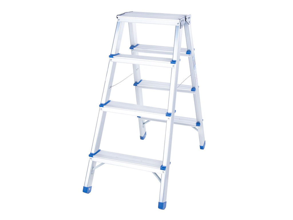 Aluminum 4-Step Double-Sided Ladder, 150 kg
