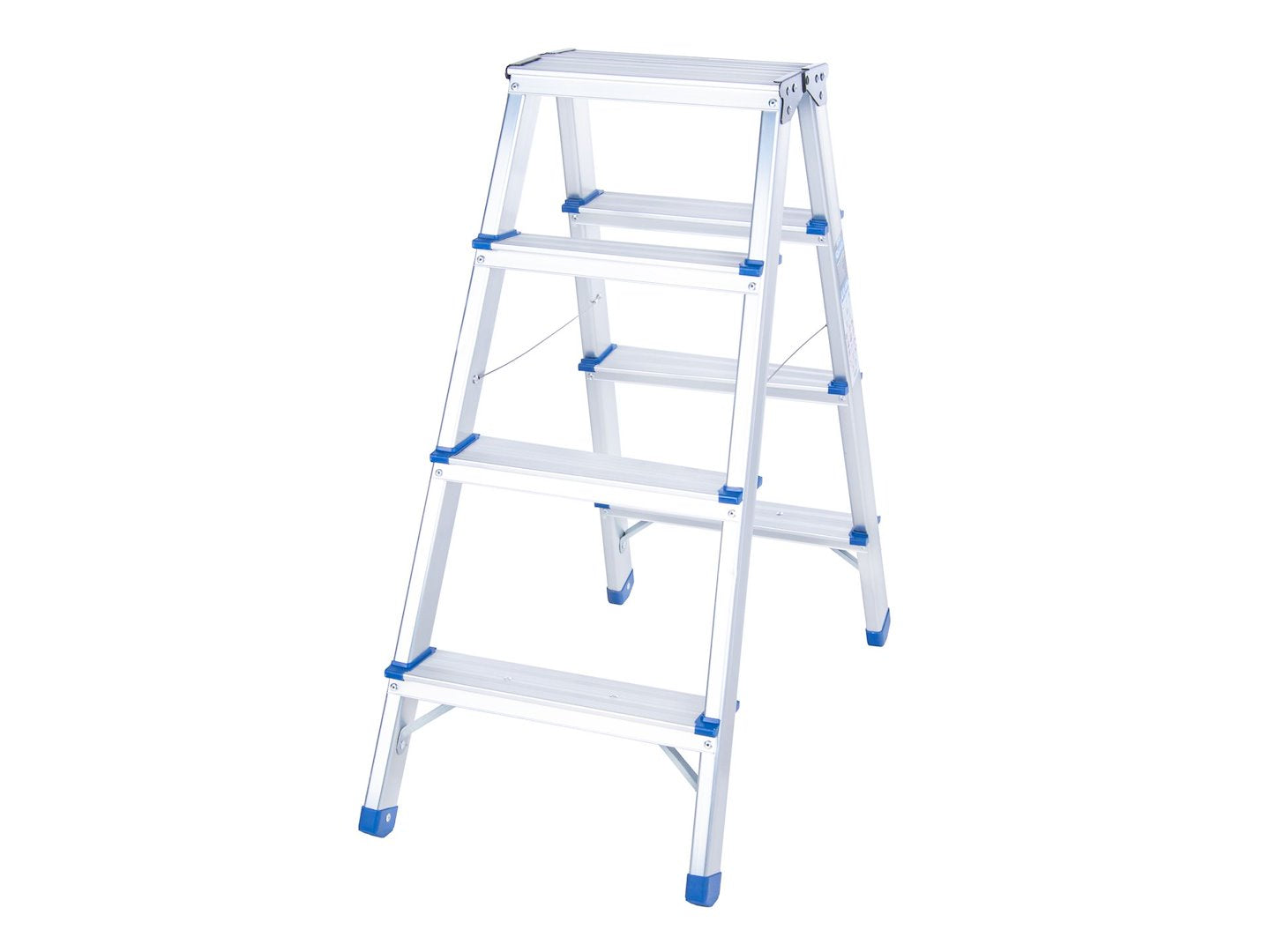 Aluminum 4-Step Double-Sided Ladder, 150 kg