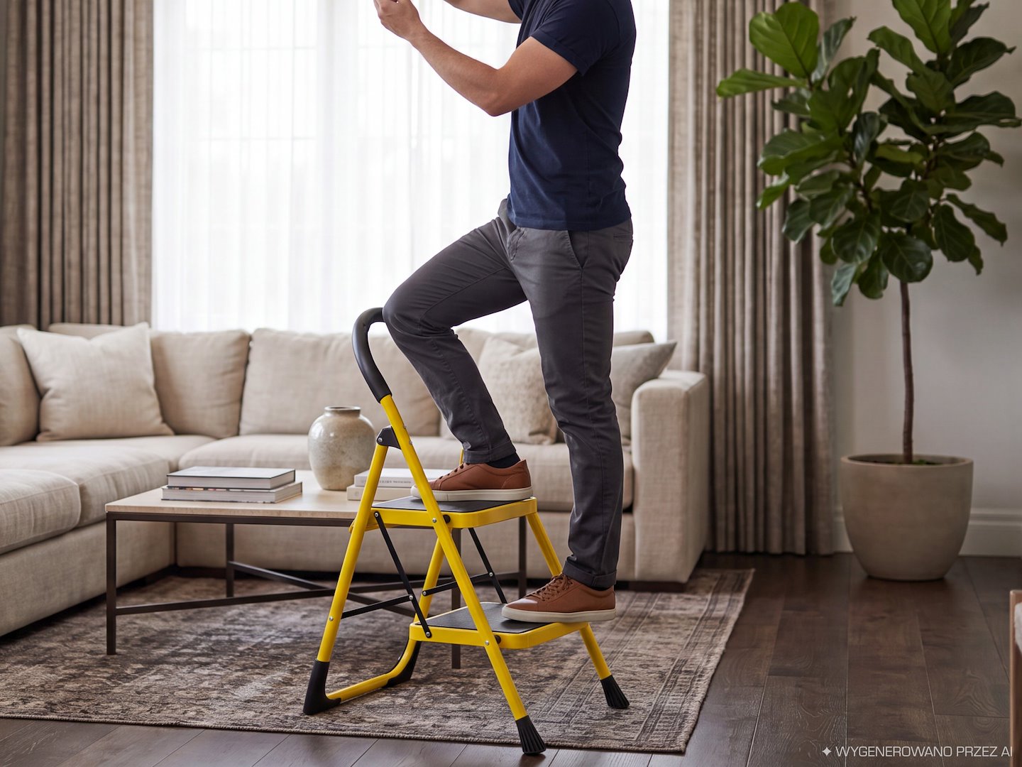 Foldable 2-step ladder