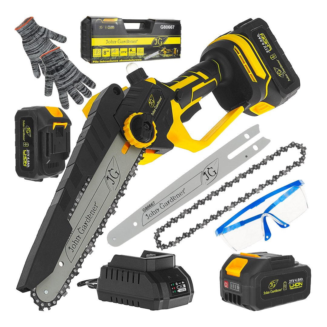 21V Cordless Chainsaw 2x4.0Ah – XXL Set