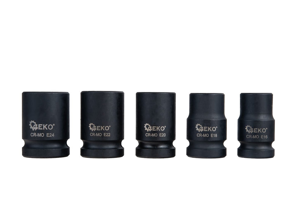 11-piece 1/2" E6–E24 Torx impact socket set