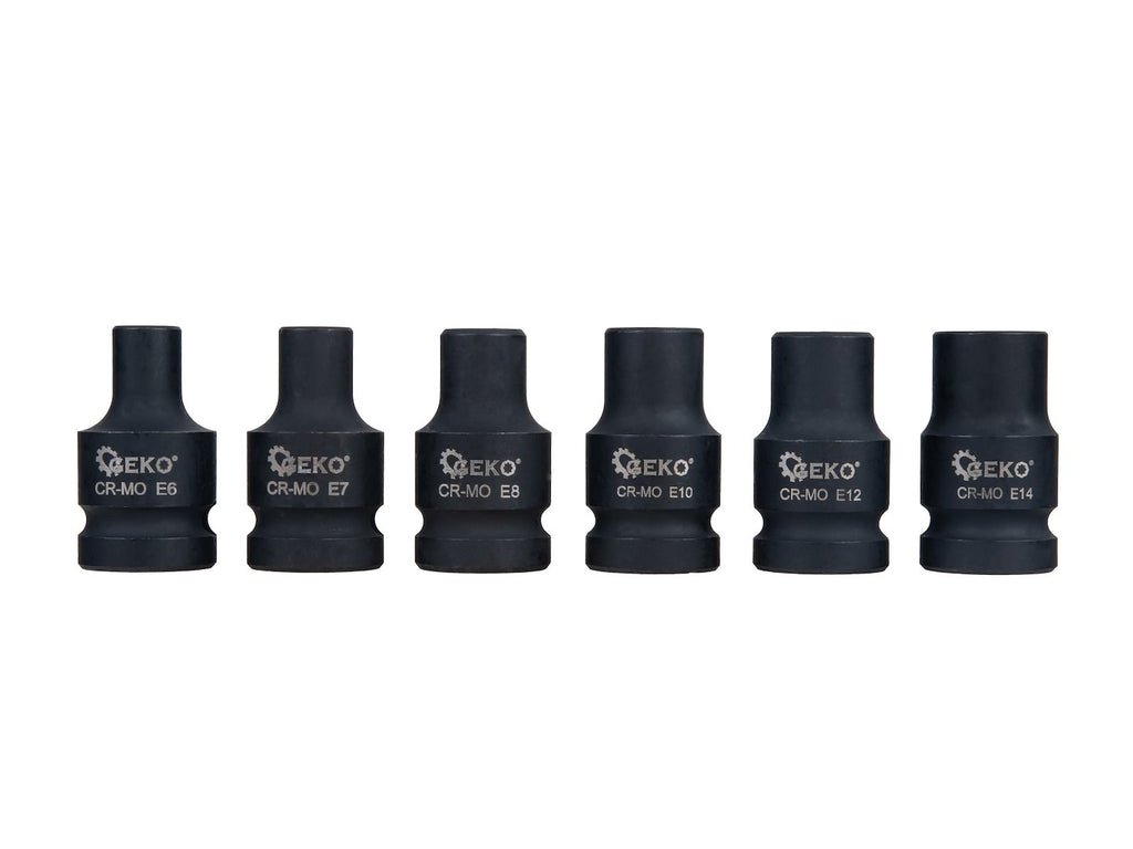 11-piece 1/2" E6–E24 Torx impact socket set