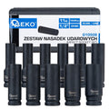 Set of long impact sockets, 1/2" drive, 10-24 mm (11 pcs)