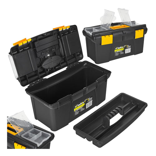 12" Plastic Tool Box with Organizer
