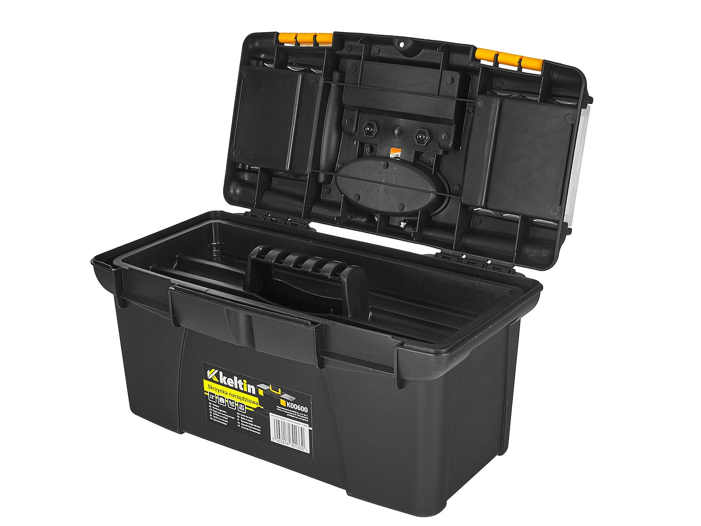 12" Plastic Tool Box with Organizer
