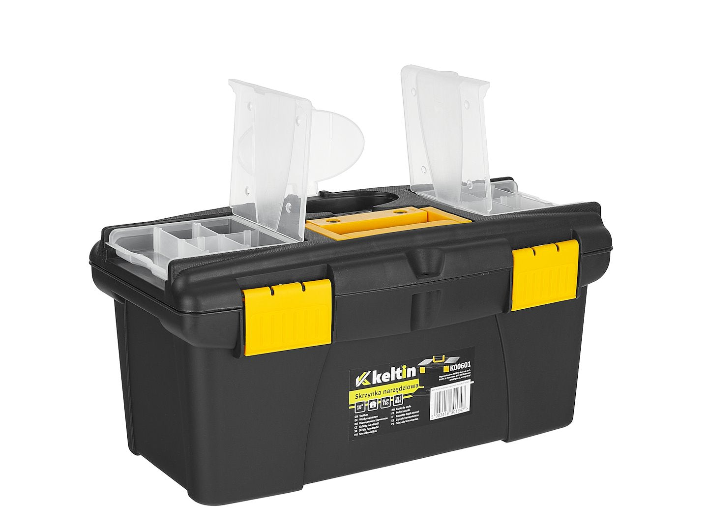 16" Plastic Toolbox with Organizer