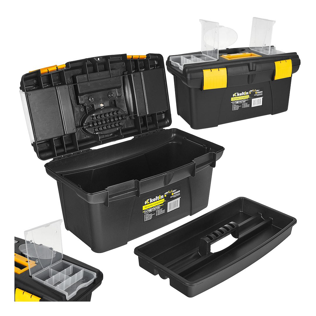 19" Plastic Toolbox with Organizer