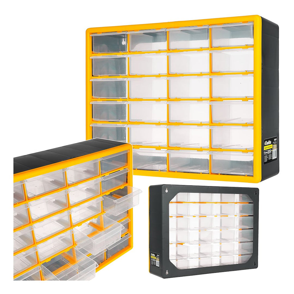 24-Drawer Plastic Storage Organizer