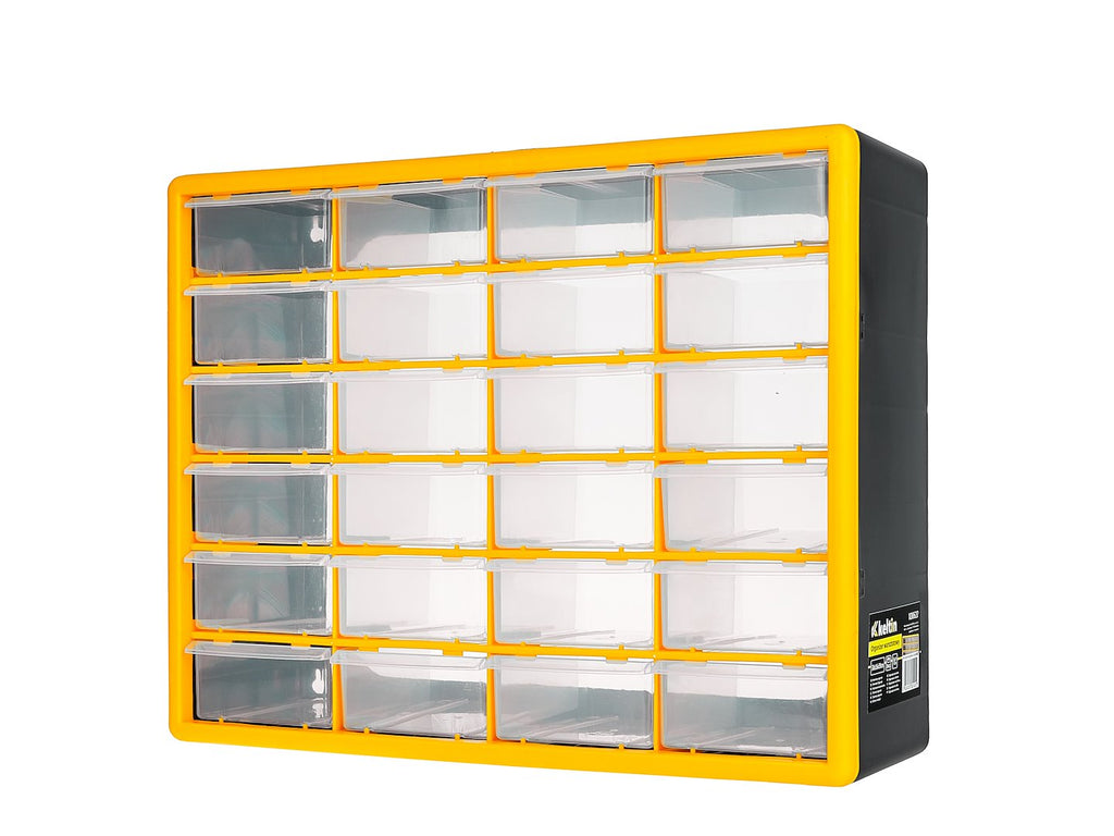 24-Drawer Plastic Storage Organizer