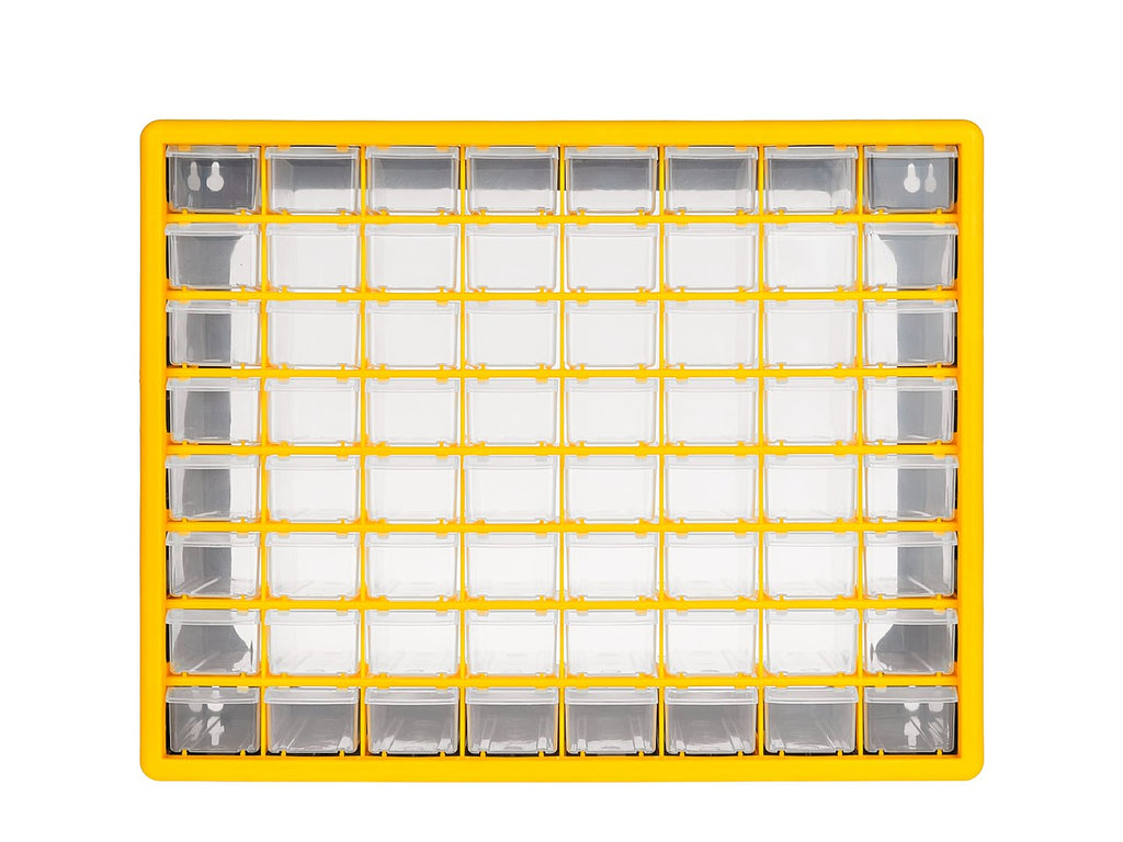 64-Drawer Plastic Storage Organizer