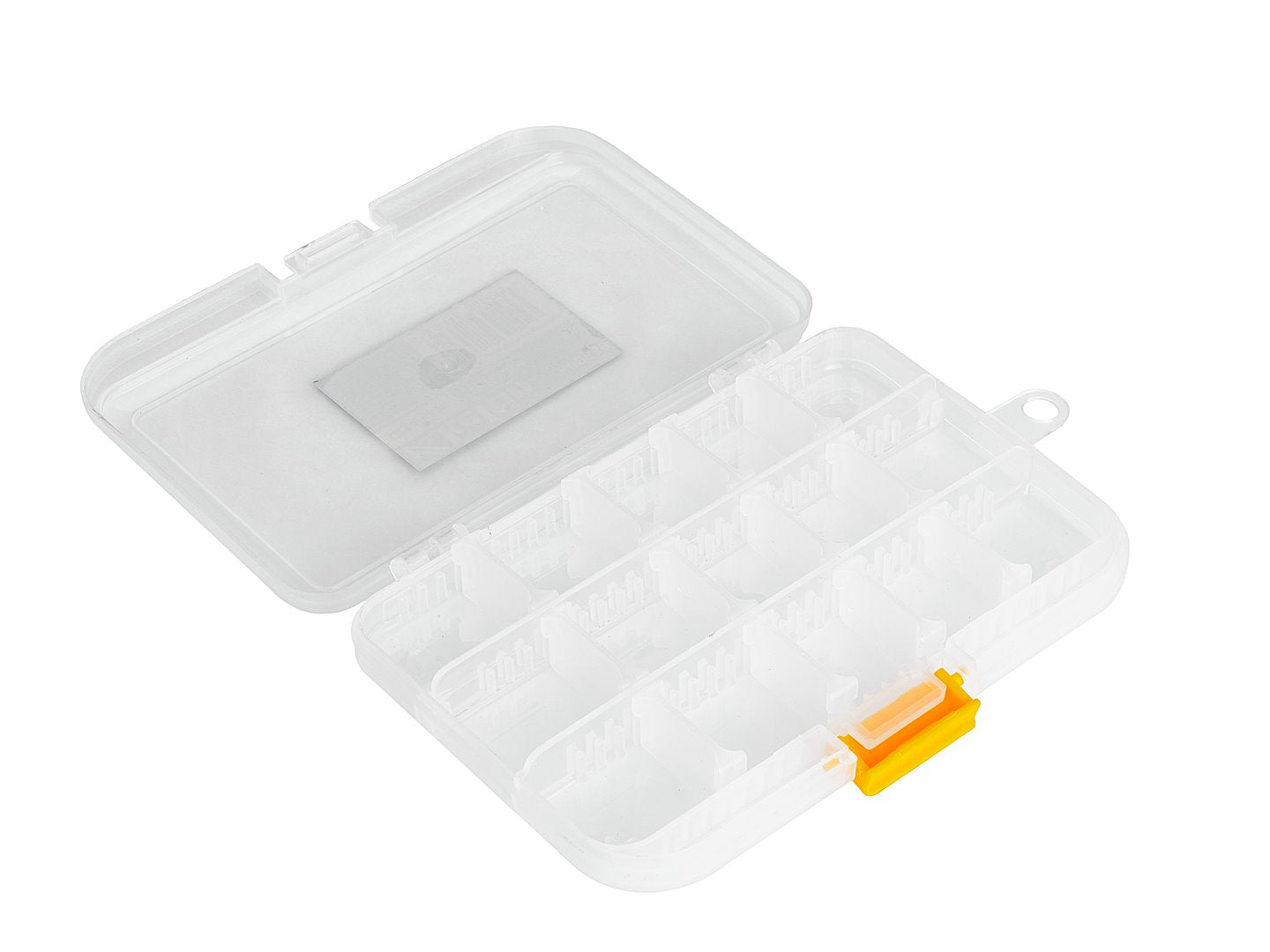 Plastic storage box for screws — 15 compartments