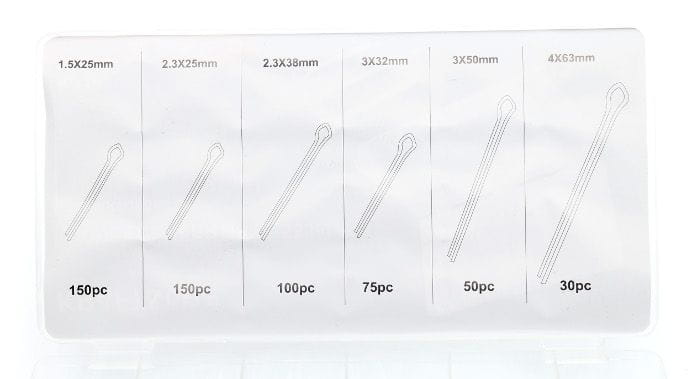 Straight cotter pins 555 pcs. KD10508