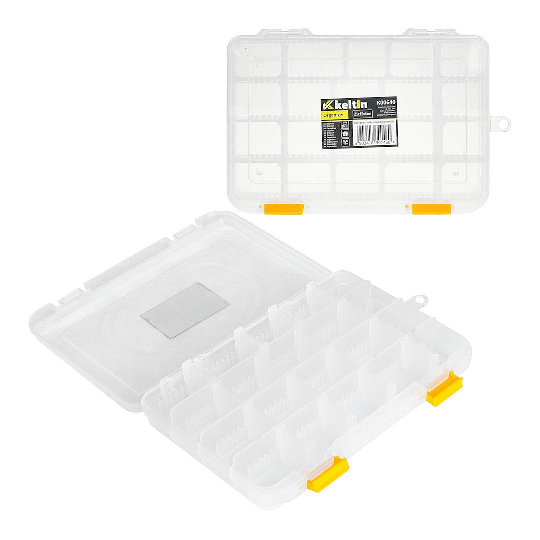 20-Compartment Plastic Storage Box for Screws
