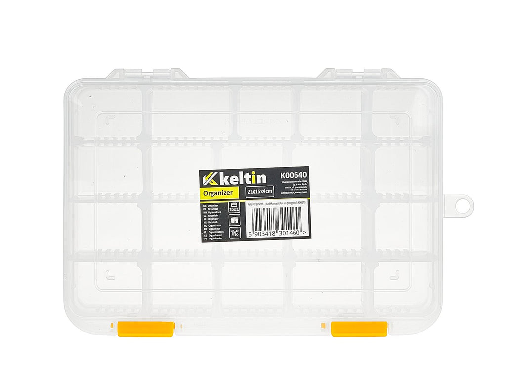 20-Compartment Plastic Storage Box for Screws