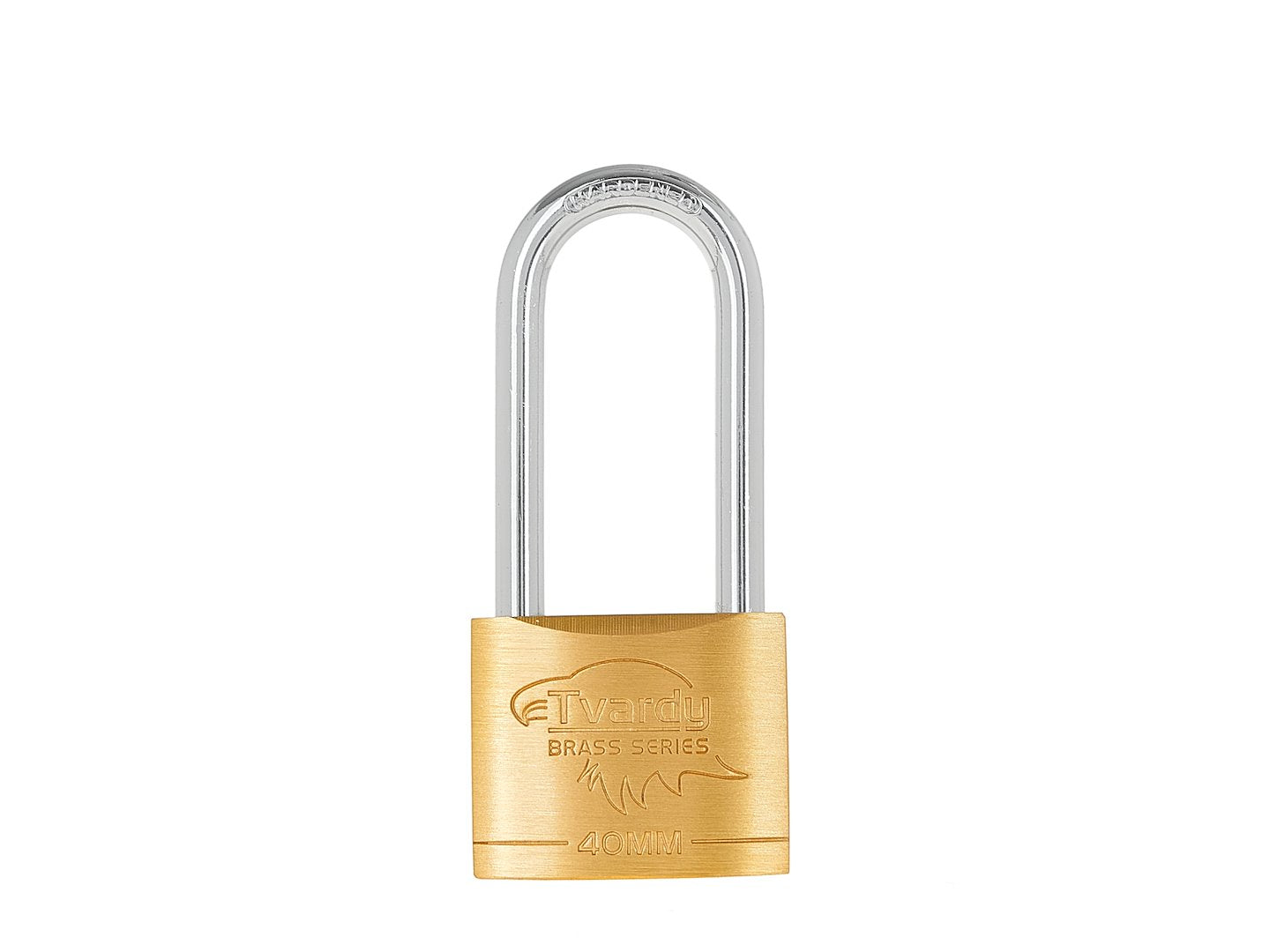 Brass hardened long-shackle padlock 40 mm BRASS-SERIES