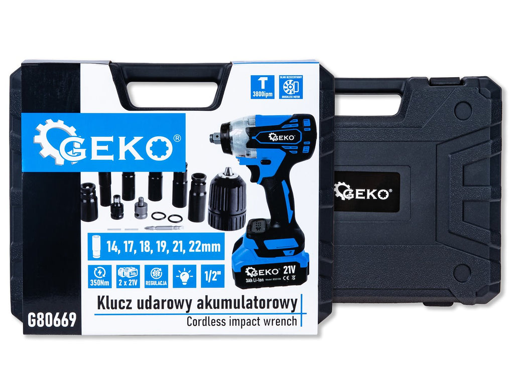 21V 350Nm Cordless Impact Wrench 2x3.0Ah – XXL Set