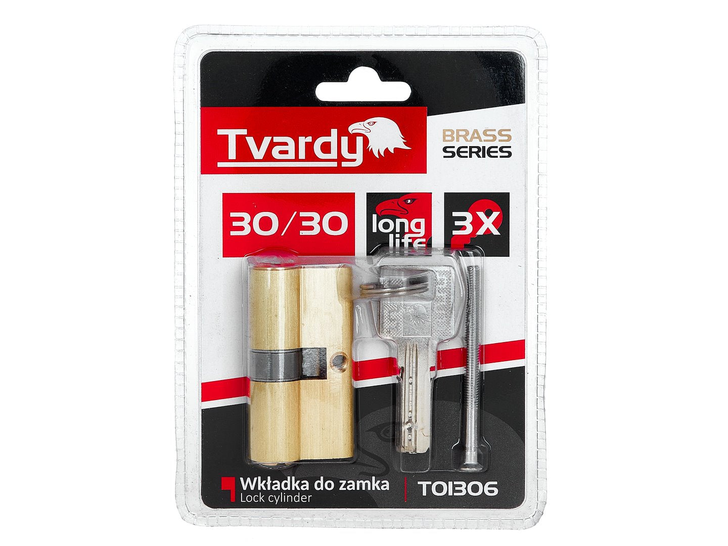 Lock Cylinder Insert 30/30 (Brass Color)