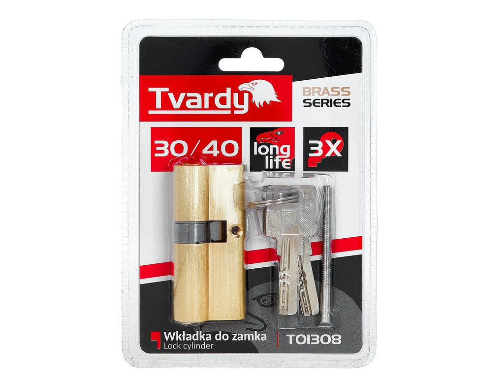 Lock Cylinder Insert 30/40 (Brass Color)