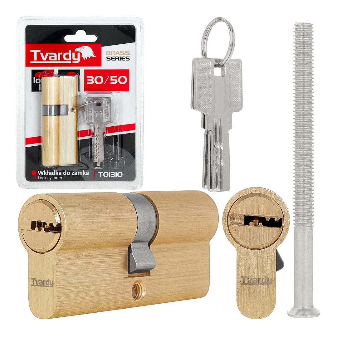 Lock Cylinder Insert 30/50 (Brass Color)