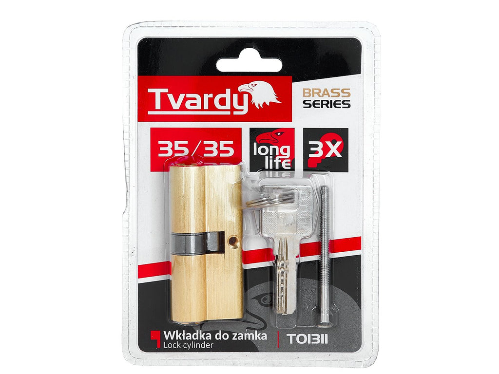 Lock cylinder insert 35/35 (brass color)
