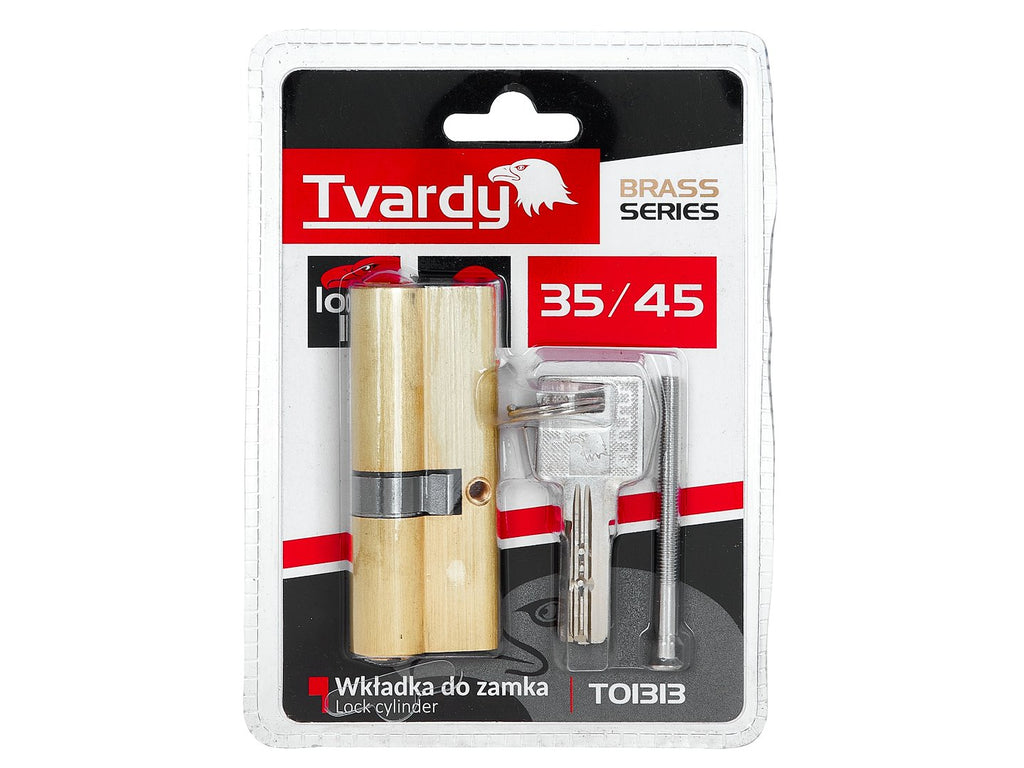 Lock cylinder insert 35/45 (brass color)