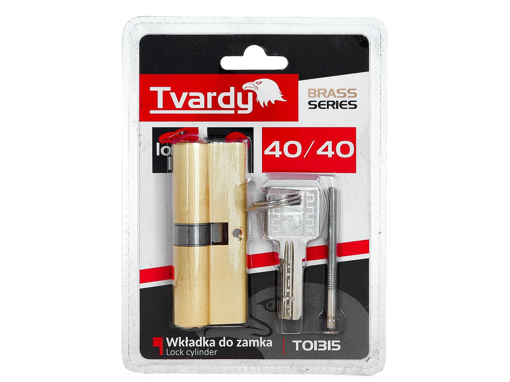 Lock Cylinder Insert 40/40 (brass color)