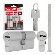 Lock cylinder insert 25/40 (nickel color)