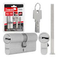 Lock cylinder insert 30/35 (brushed nickel)