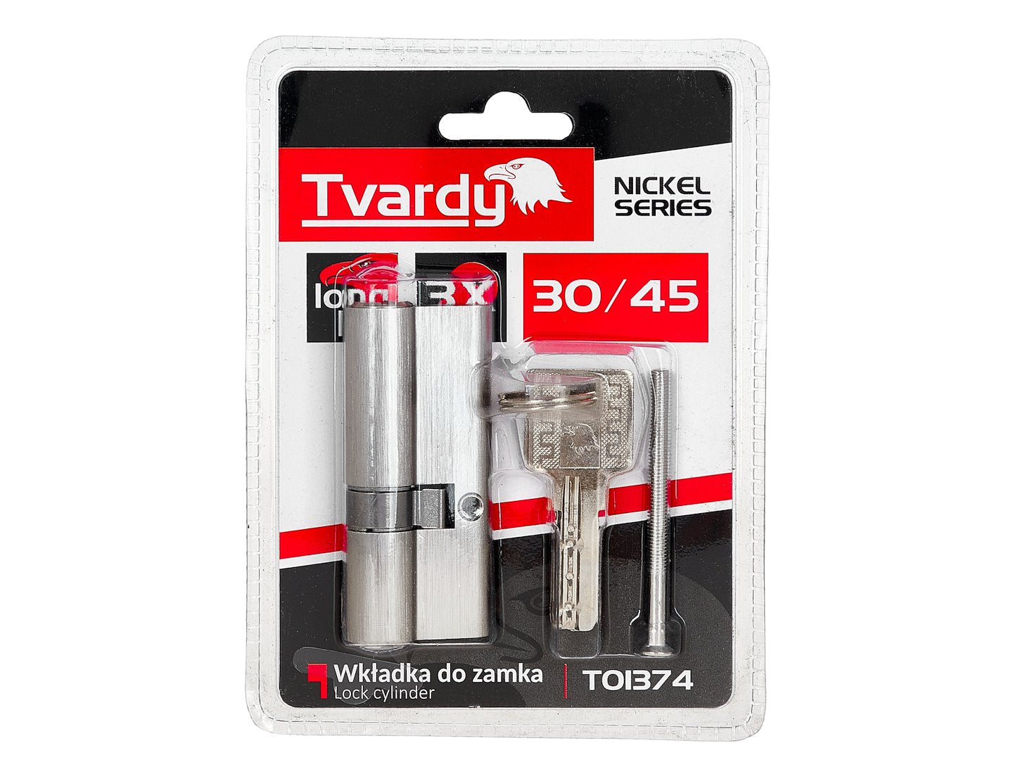 Lock Cylinder Insert 30/45 (Nickel Color)