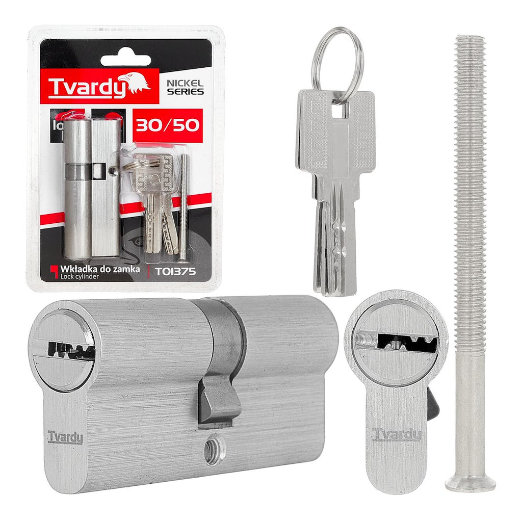 Lock Cylinder Insert 30/50 (Nickel Color)