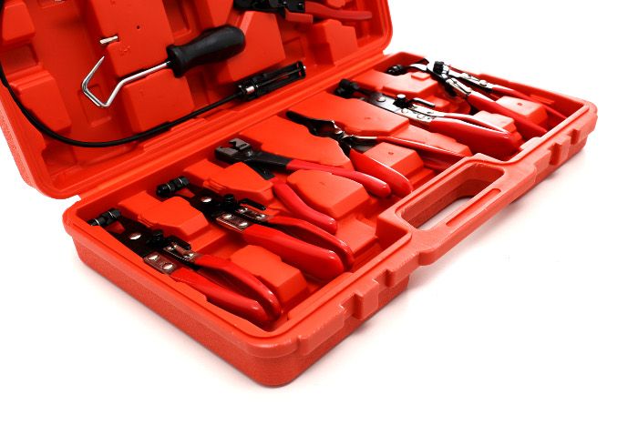 Clamp pliers for hose clamps 9 pcs. KD10513