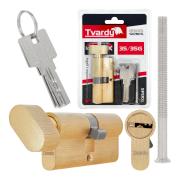 Lock cylinder insert with knob 35/35k (brass color)